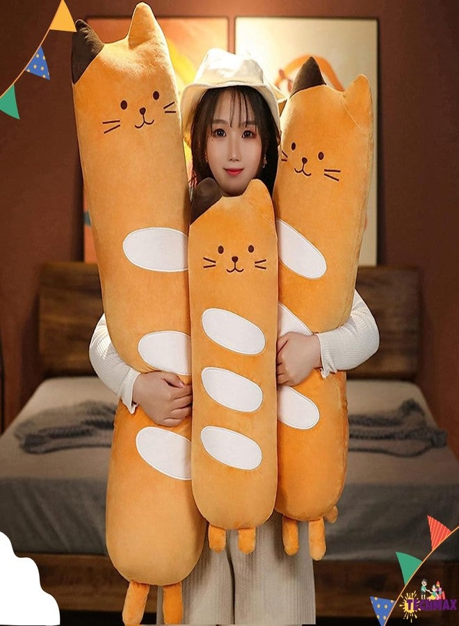 TechMax Solution Bread Pillow Plushie Doll Toy Soft Cartoon Kitten Stuffed Animal Funny Food Plushie Gift for Kids Girlfriend - Image 5